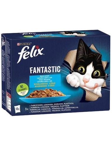 Felix Fantastic Fish in Jelly 12x85g