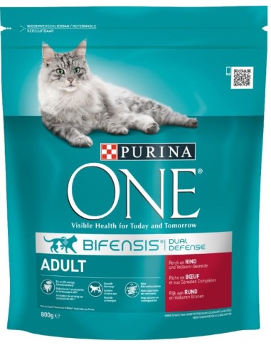 Purina One Adult Rich in Beef and Whole Grains 800g