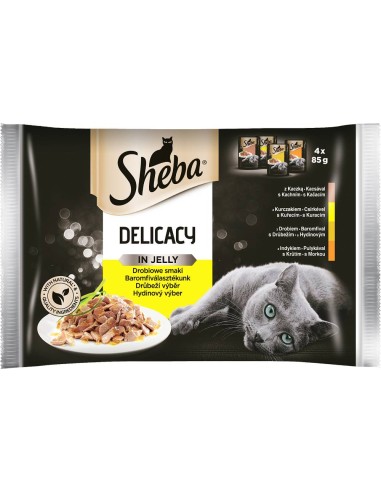 Sheba Delicacy Jelly Poultry 4x85g