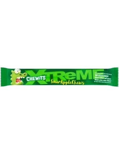 Chewits Xtreme Sour Apple Single 34g
