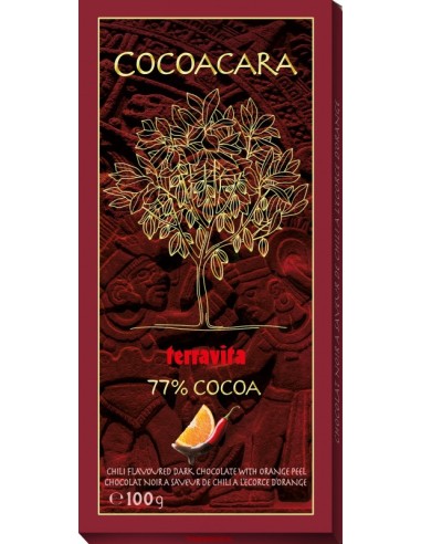 Cocoacara 77% Cocoa Orange and Chili 100g