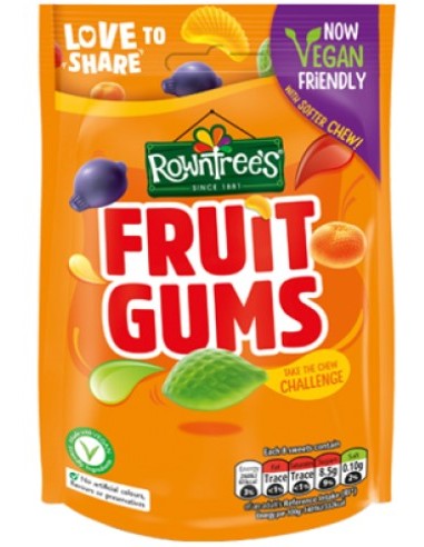 Rowntree's Fruit Gums Vegan Pouch 150g