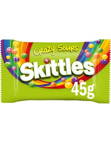 Skittles Sweets Bag Crazy Sours 45g