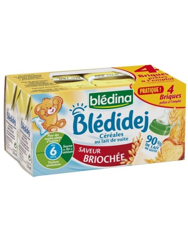 Blédina Bledidej Biscuits Saveur Briochee 4x250ml