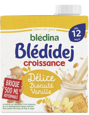 Blédina Croissance Délice Biscuité Vanille 500ml