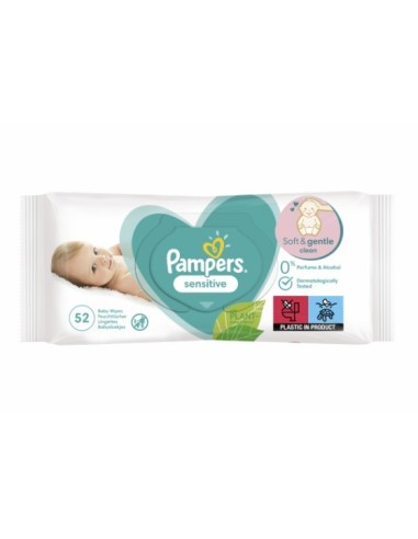 Pampers  Baby Wipes Sensitive 52's