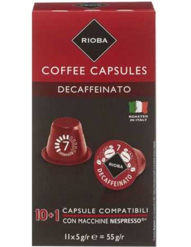 Rioba Decaffeinato Capsules 11x5g