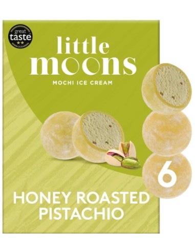 Little Moons Mochi Honey Roasted Pistachio 6x32g