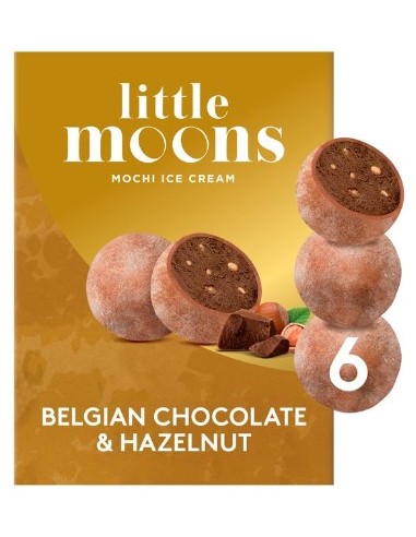Little Moons Mochi Belgian Chocolate & Hazelnut 6x32g