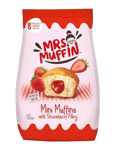 Mrs. Muffin Mini Muffins Strawberry 200g