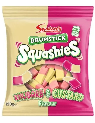 Swizzels Drumstick Squashies Rhubarb & Custard Flavour 120g