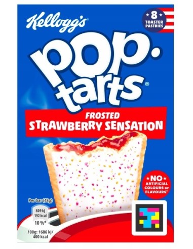 Kellogg’s Pop Tarts Strawberry Sensation 8Pk 384g
