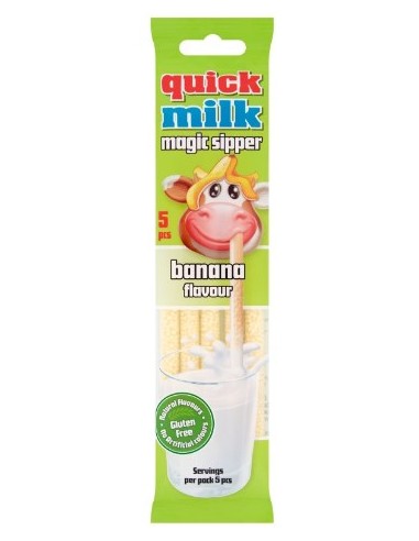 Quick Milk Banana Straw 5pcs 30g