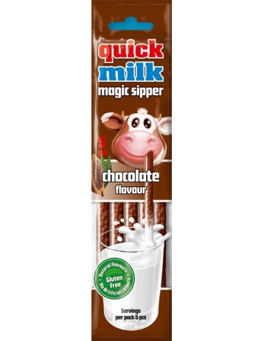 Quick Milk Chocolate Straw 5pcs 30g