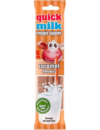 Quick Milk Caramel Straw 5pcs 30g