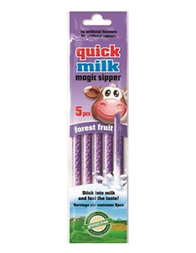 Quick Milk Forest Fruit Straw 5pcs 30g