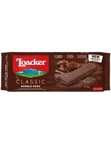 Loacker Classic Waffles Double Choc 175g