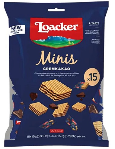 Loacker Wafer Minis Cream Cacao 150g