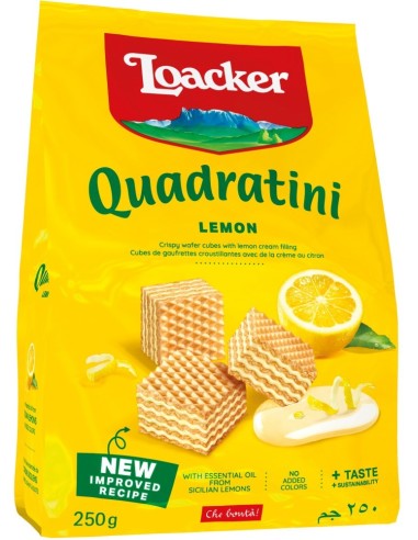 Loacker Quadratini Waffles Lemon 250g