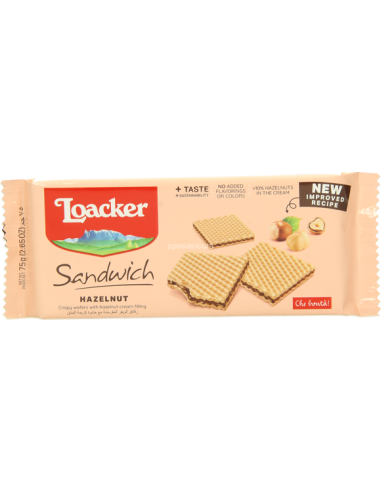 Loacker Sandwich Hazelnut 75g