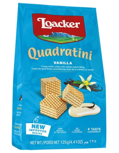 Loacker Quadratini Waffles Vanilla 125g