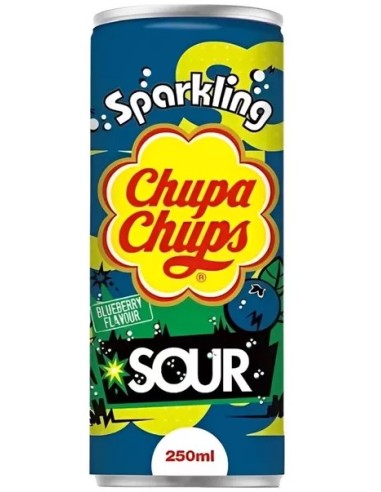 Chupa Chups Sparkling Sour Blueberry 250ml