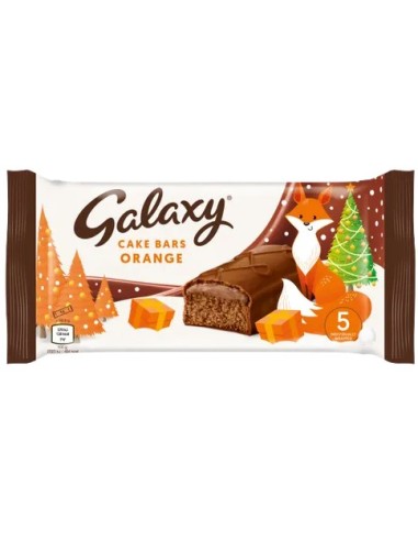 Galaxy Orange Cake Bars 5Pk 143g