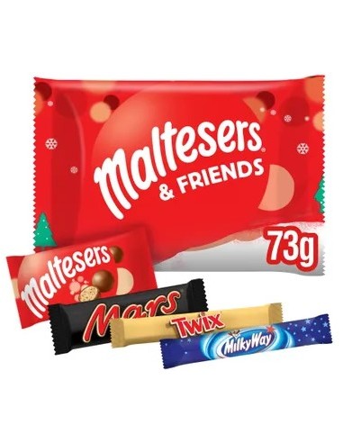 Maltesers and Friends Small Christmas Chocolate Selection Pack 73g