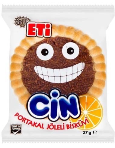 Eti Cin Biscuits With Orange Jelly 25g