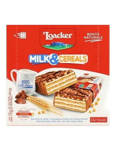 Loacker Choco & Milk Cereals 3Pk 78g