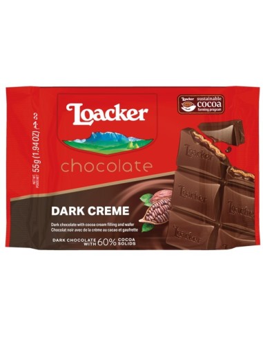 Loacker Cioccolato Dark Creme 60% 55g