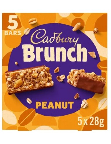 Cadbury Brunch Bar Peanut 5Pk 140g