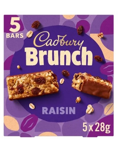 Cadbury Brunch Bar Raisin 5Pk 140g