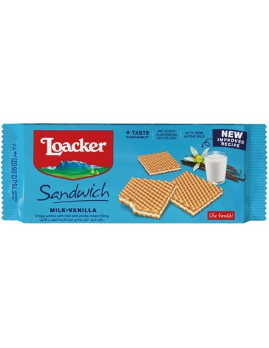 Loacker Sandwich Milk & Vanilla 75g