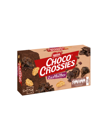 Choco Crossies Zartbitter 2 x 75g