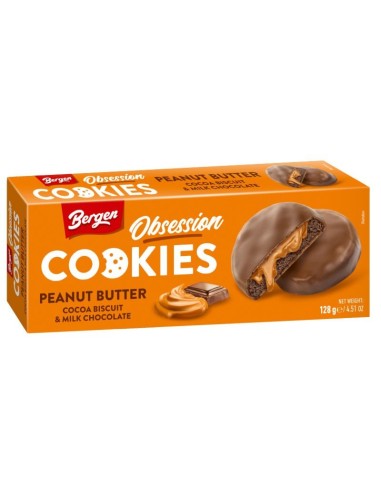 Bergen Obsession Cocoa Cookies with Peanut Butter 128g