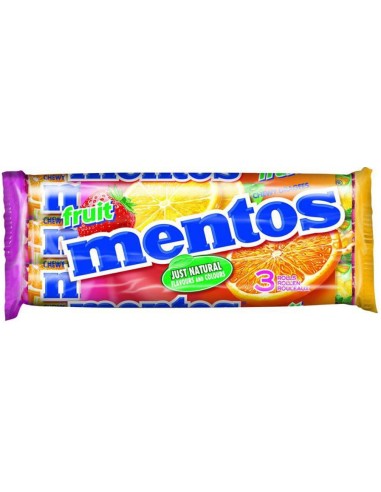 Mentos Fruit 3Pk 114g