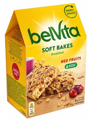 Belvita Soft Bakes Red Berry 250g