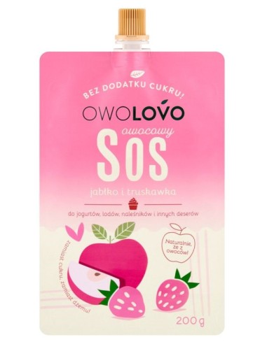 Owolovo Apple Strawberry Sauce 200g