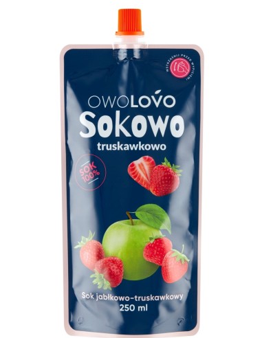 Owolovo Apple Strawberry Juice Pouch 250ml