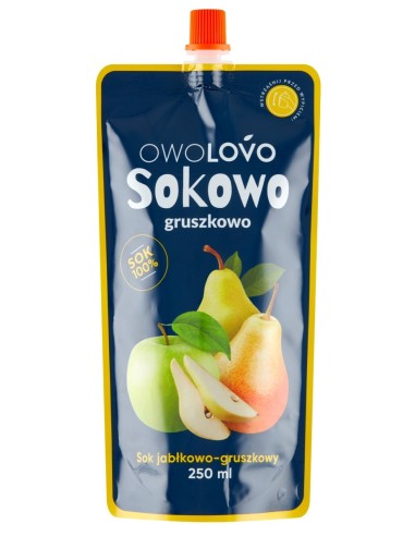 Owolovo Apple Pear Juice Pouch 250ml