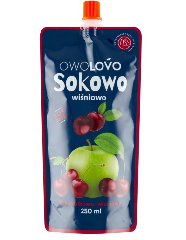 Owolovo Apple Cherry Juice Pouch 250ml