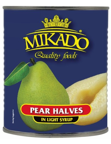 Mikado Pears Halves Pealed 820g