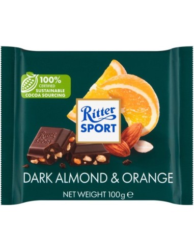 Ritter Sport Dark Almond Orange 100g