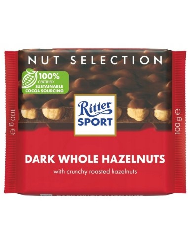 Ritter Sport Dark Whole Hazelnuts 100g