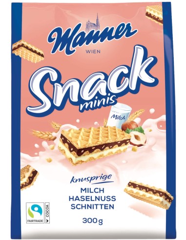 Manner Snack Minis Milch-Haselnuss 300g