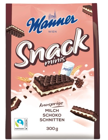 Manner Snack Minis Milch-Schoko 300g