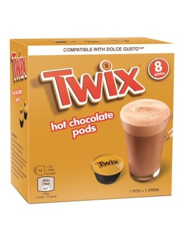 Twix Hot Chocolate Pods 8Pk 120g