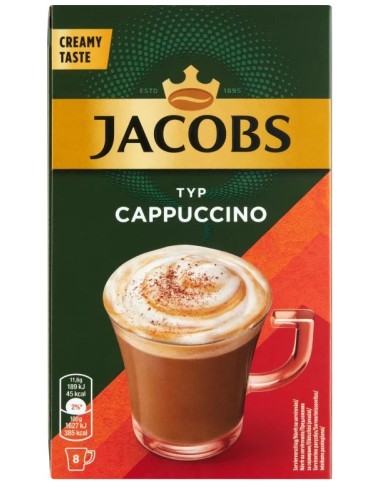 Jacobs Inst. Cappuccino Classic 8Pk 92.8g