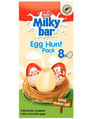 Milkybar White Chocolate Easter Egg Hunt Carton 120g